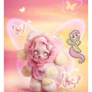 POP MART SKULLPANDA × My Little Pony Series Plush - (Fluttershy)